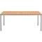 Global Industrial 70 Rectangular Resin Outdoor Dining Table, Tan 436984TN - alternate 7